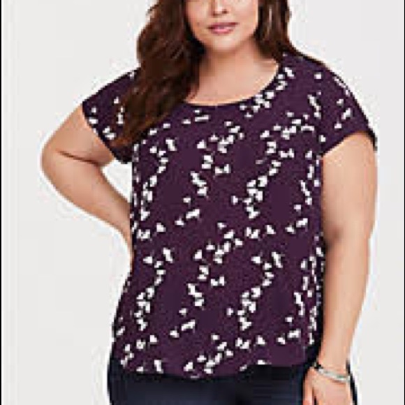 Torrid | Abbey Georgette Button Back Blouse - Picture 7 of 7